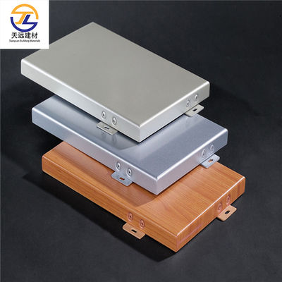 PVDF Coating Aluminum Cabinet Exterior Metal Wall Cladding 2.0mm 2.5mm 3.0mm