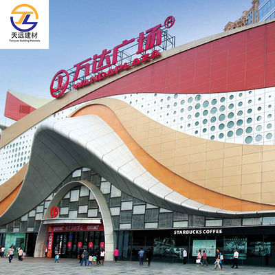 1.5mm - 4mm Aluminum Wall Panels Aluminum Tile For Commercial Buildings