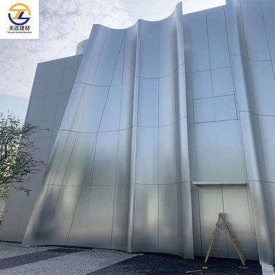 0.4 0.9mm Panel Thickness Exterior Aluminium Cladding with ASTM B209 Certification
