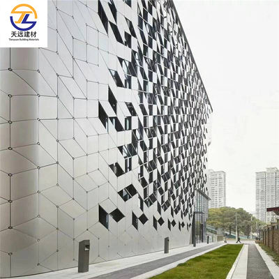 White/ RAL Colors of Choice Aluminum Curtain Wall with High Weather Resistance and Thickness 0.6-1.2mm