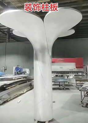 Bloom-like column cladding: 2.5/3.0mm go-to thickness, customizable colors & patterns – chic & tough!