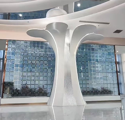 Bloom-like column cladding: 2.5/3.0mm go-to thickness, customizable colors & patterns – chic & tough!