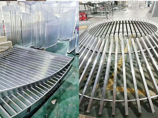 50*100 Wood-Grain Aluminum Square Tube: 1.2-2.0mm wall, wood-look, corrosion/moisture-resistant, light/strong—mall/hotel/office decor.