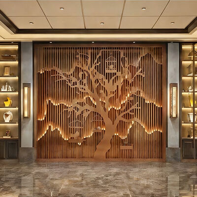 2.0mm Durability, Sculpted Elegance – Shaped Aluminum Square Tube Feature Walls That Elevate Spaces!