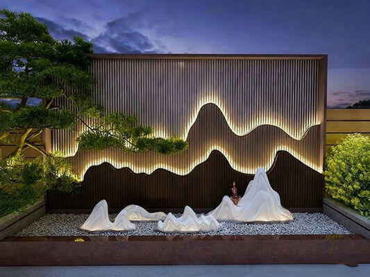 2.0mm Durability, Sculpted Elegance – Shaped Aluminum Square Tube Feature Walls That Elevate Spaces!