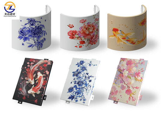 Weatherproof Painted Aluminum Veneer: 1.5-5mm Art for Commercial Facades