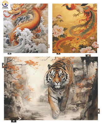 Weatherproof Painted Aluminum Veneer: 1.5-5mm Art for Commercial Facades