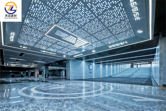 2.0-2.5mm Carved Aluminum Panels (Rose Gold/Wood Grain Finish) for Ceilings