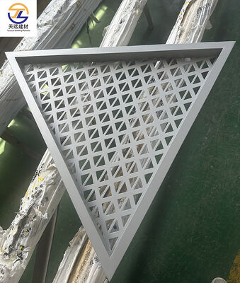 2.5mm Fluorocarbon-Coated Gray Carved Aluminum Panels for Exterior Walls