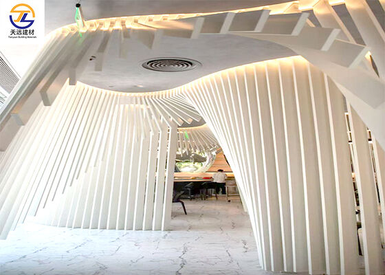 Tree-Shaped/Shaped Aluminum Batten Ceilings, Curved Aluminum Square Tubes, Aluminum Grilles & Decorative Aluminum Ceilings – Customizable for Indoor & Outdoor Use!