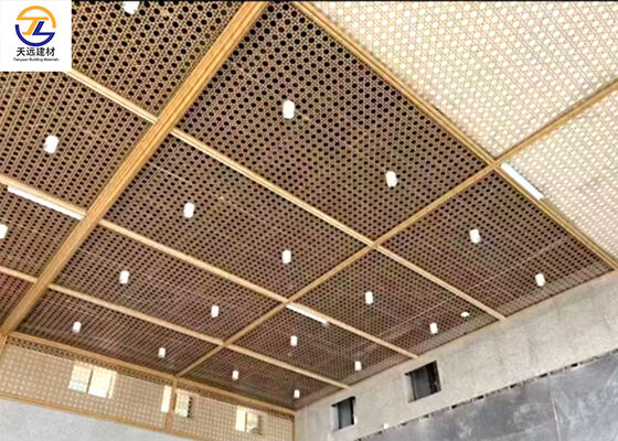 Simulated Woven Grid Perforated Aluminum Sheets – For Curtain Walls, Exterior Walls & Ceilings, Available in Various Hole Patterns!