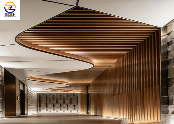 Extruded Aluminum Square Tube & Linear Baffle | Luxury Hotel & Lobby Design Solution