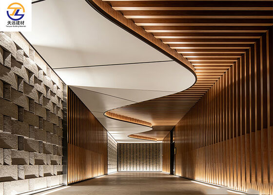 Extruded Aluminum Square Tube & Linear Baffle | Luxury Hotel & Lobby Design Solution