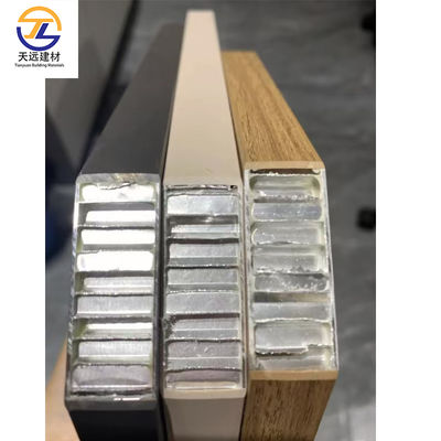 Fireproof Artistic Aluminum Honeycomb Panel Square Aluminum Baffle Ceiling