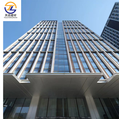 Modern Aluminium Roof Tiles Antistatic C Shape Aluminum Channel For Office Building
