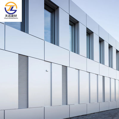 ISO9000 Metal Ceiling System 0.4mm - 0.9mm Aluminium Cladding Facade 300mm