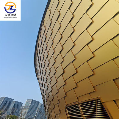 Custom Made Aluminum Alloy Tiles Moisture Resistance Personalized Alum Strip Ceiling