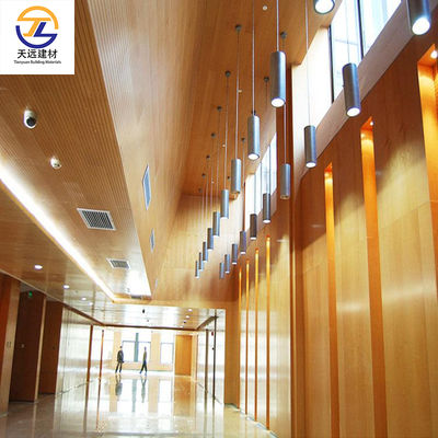 Aluminum Cabinet Sheet ACP 4mm Interior Metal Wall Cladding With Black Groove/T-Shaped Carrier System