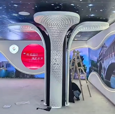 Bloom-like column cladding: 2.5/3.0mm go-to thickness, customizable colors & patterns – chic & tough!