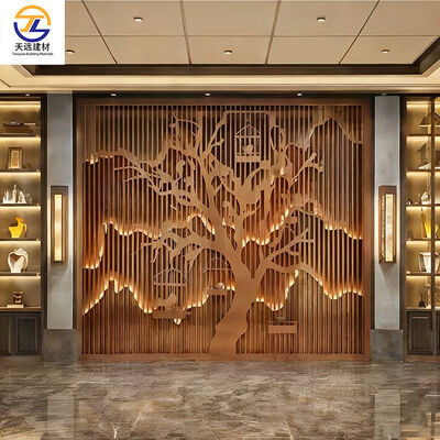 2.0mm Durability, Sculpted Elegance – Shaped Aluminum Square Tube Feature Walls That Elevate Spaces!