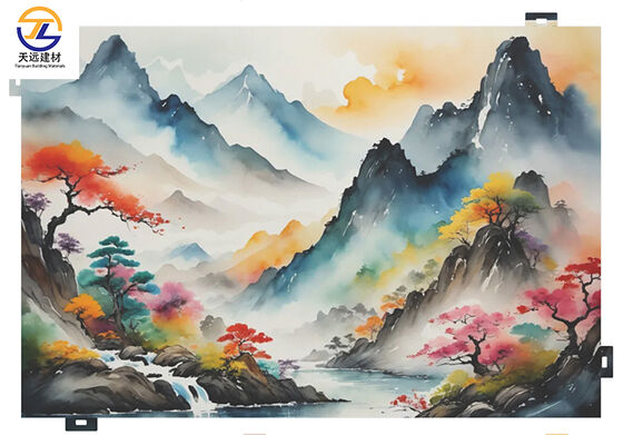 Weatherproof Painted Aluminum Veneer: 1.5-5mm Art for Commercial Facades