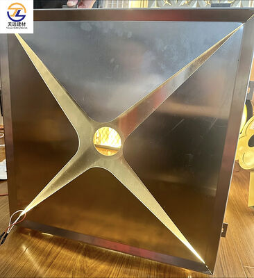 2.5mm Fluorocarbon kaplı Bronz Teksturlu Konkaf-Konkves Alüminyum Tek Panel