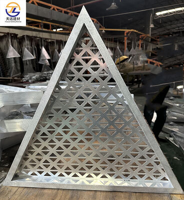 2.5mm Fluorocarbon-Coated Gray Carved Aluminum Panels for Exterior Walls