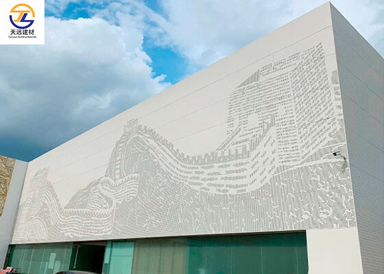 Art-Painted Aluminum Veneer with Landscape Ink Wash Patterns (3D Printed & UV Treated)