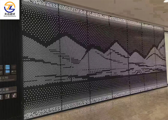 Art-Painted Aluminum Veneer with Landscape Ink Wash Patterns (3D Printed & UV Treated)