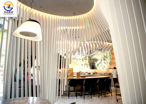 Tree-Shaped/Shaped Aluminum Batten Ceilings, Curved Aluminum Square Tubes, Aluminum Grilles & Decorative Aluminum Ceilings – Customizable for Indoor & Outdoor Use!