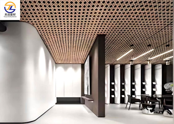 Simulated Woven Grid Perforated Aluminum Sheets – For Curtain Walls, Exterior Walls & Ceilings, Available in Various Hole Patterns!