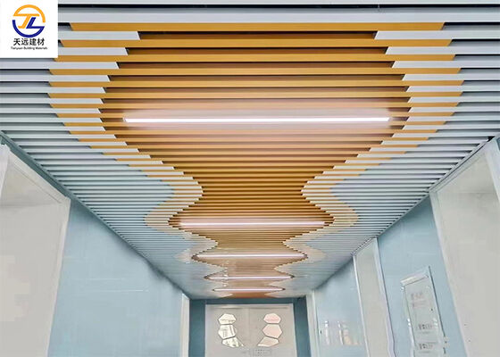 Kindergarten Ceiling Design U-Shaped Aluminum Baffle | Cost-Effective Interior Solution