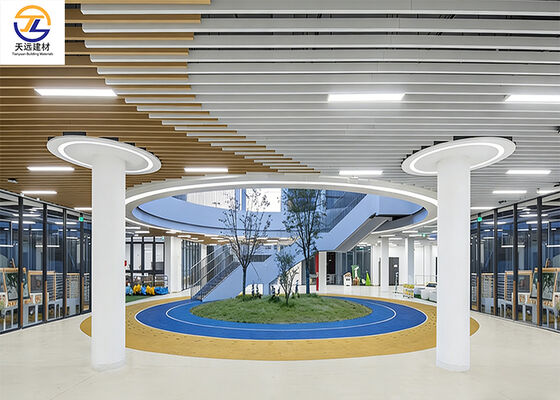 Kindergarten Ceiling Design U-Shaped Aluminum Baffle | Cost-Effective Interior Solution