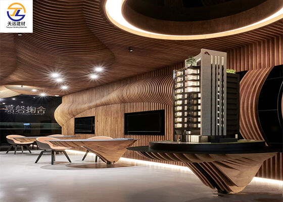 Eco-Friendly Aluminum Curved Wall Panels for Modern Commercial & Residential Interior Decoration