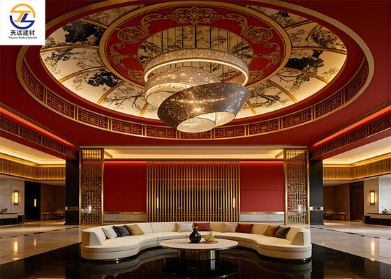 Luxury Linear Aluminum Ceiling & Wall Grilles for High-End Hotel & Lobby Interior Design