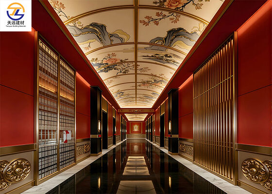 Luxury Linear Aluminum Ceiling & Wall Grilles for High-End Hotel & Lobby Interior Design