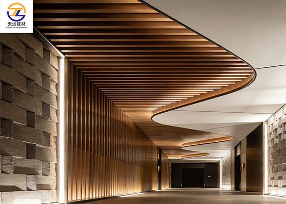 Extruded Aluminum Square Tube & Linear Baffle | Luxury Hotel & Lobby Design Solution