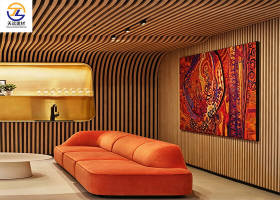 Extruded Aluminum Square Tube Ceiling | Stylish Wave Design for Premium Lounge & Office